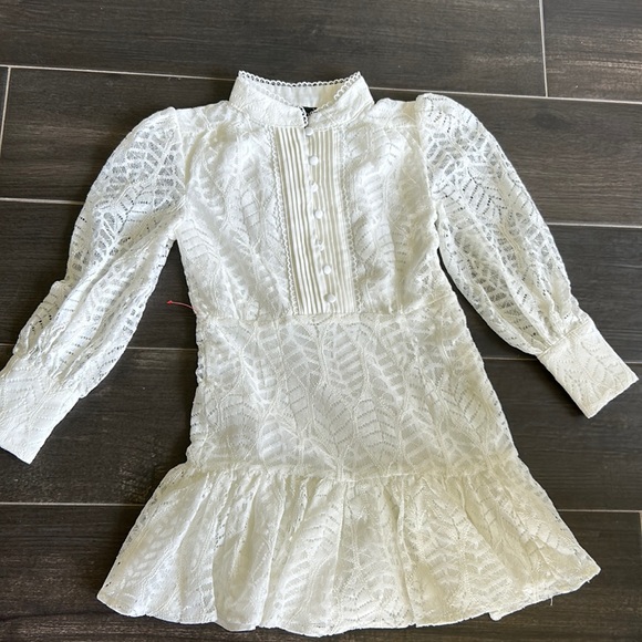Bardot junior Kids' Talina Long Sleeve Lace Party Dress - Main Image